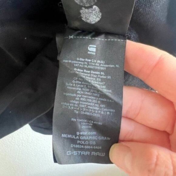 G-Star Raw Memula Graphic Graw Polo Size XXL - Picture 8 of 8